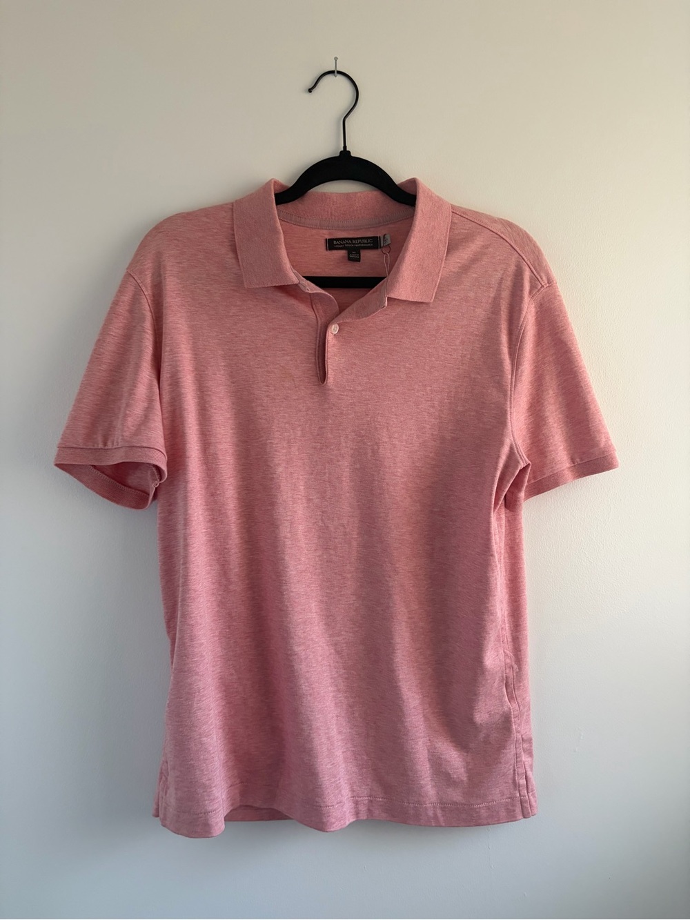 Banana Republic Heather Pink Polo Shirt